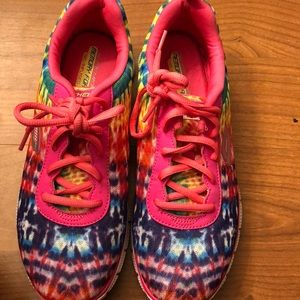 Sketchers memory foam tye-dye